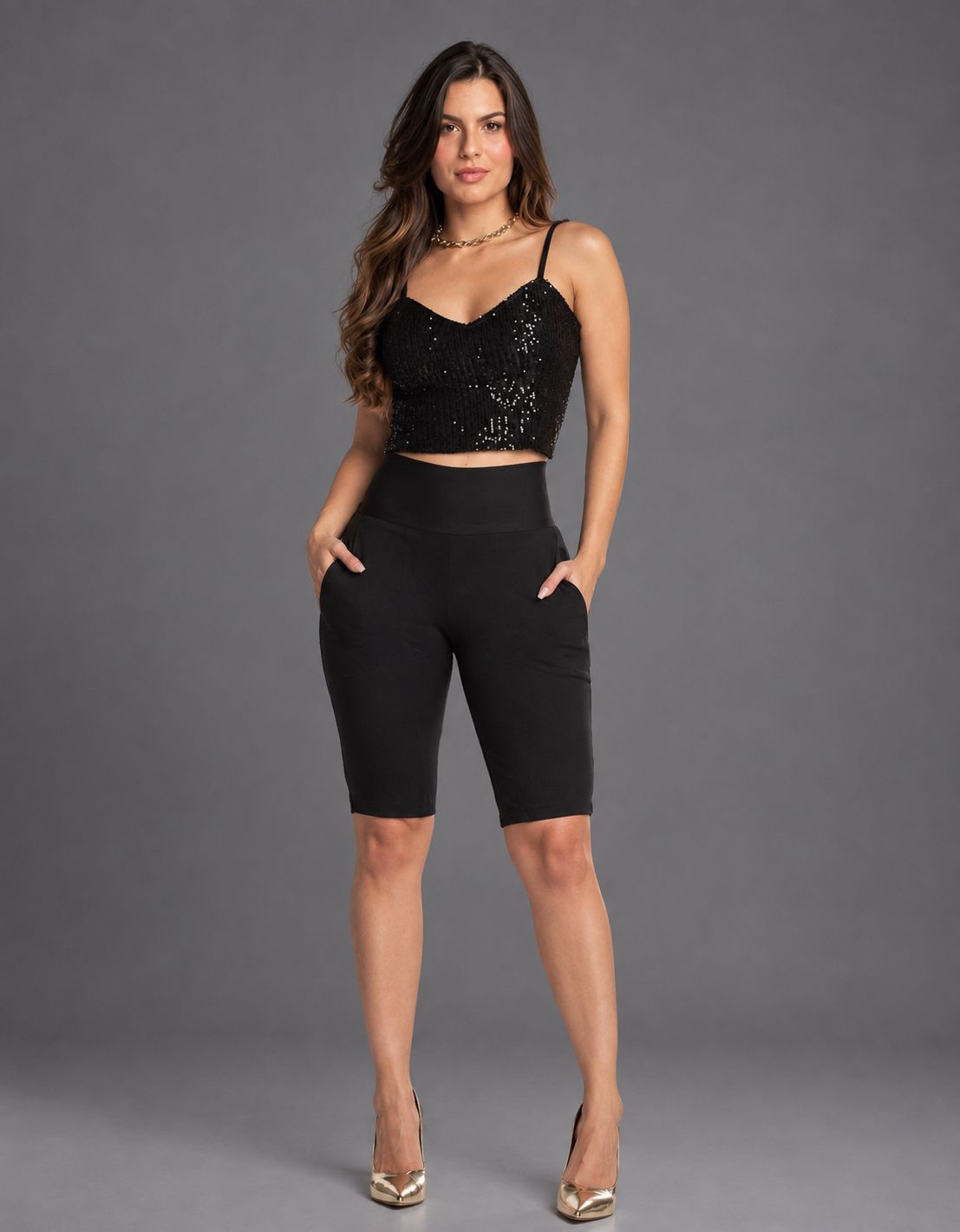 Bike Short Modelador Bolso Faca Afina Cintura Fittform