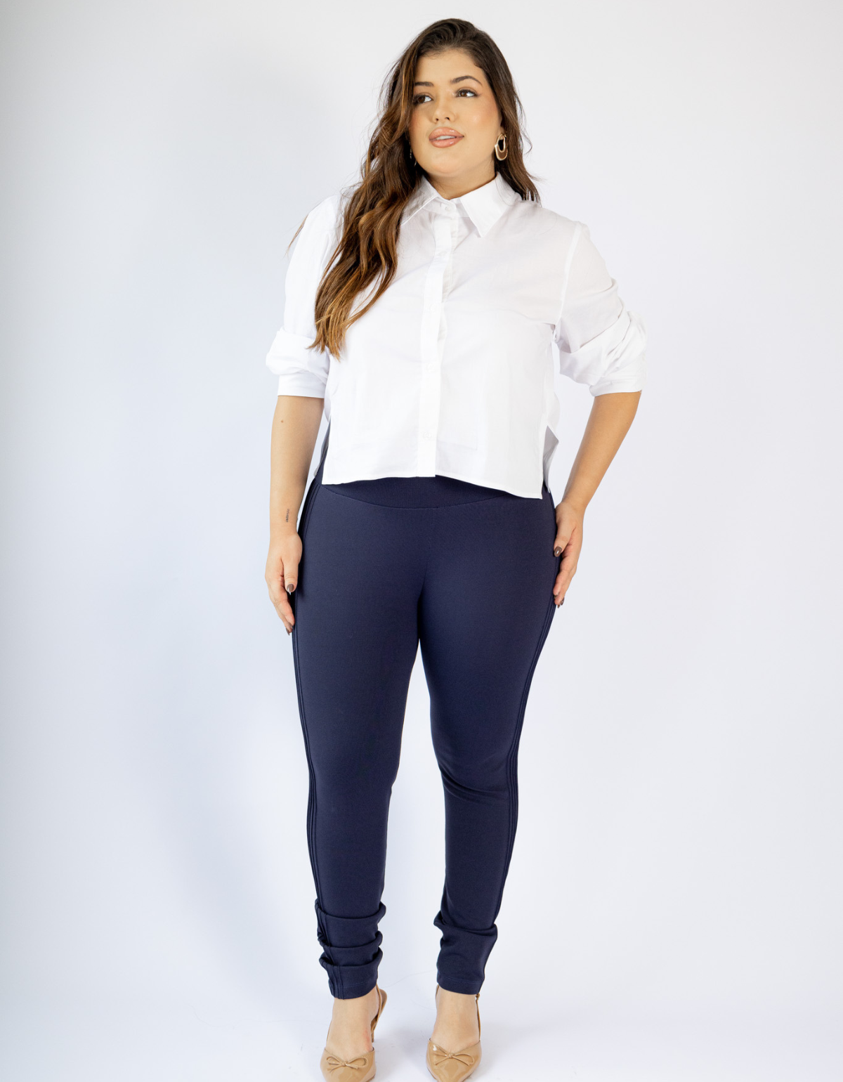 Calça Ultra Modeladora Afina Cintura Fittform Nervura