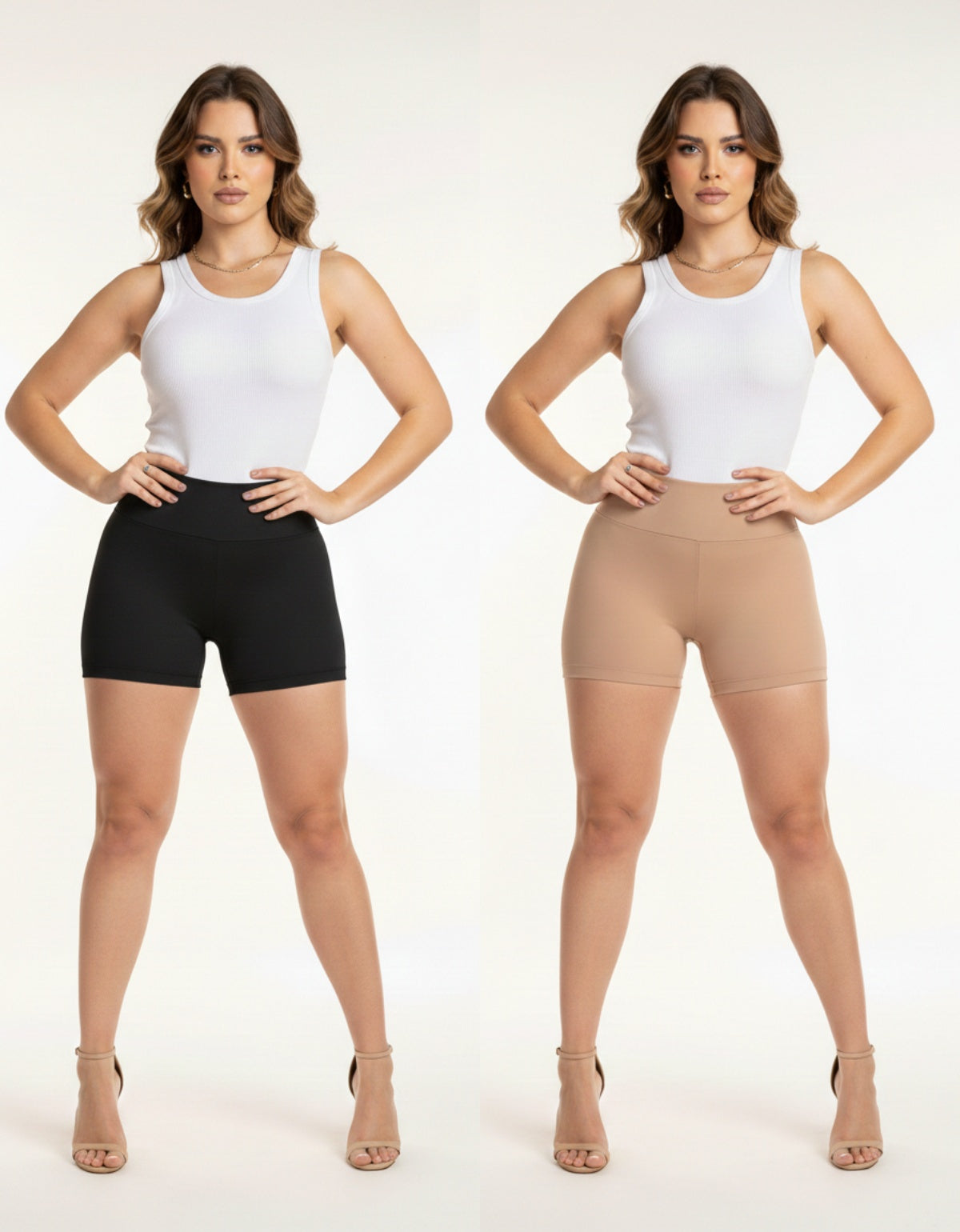Kit com 2 Shorts Modeladores Afina Cintura