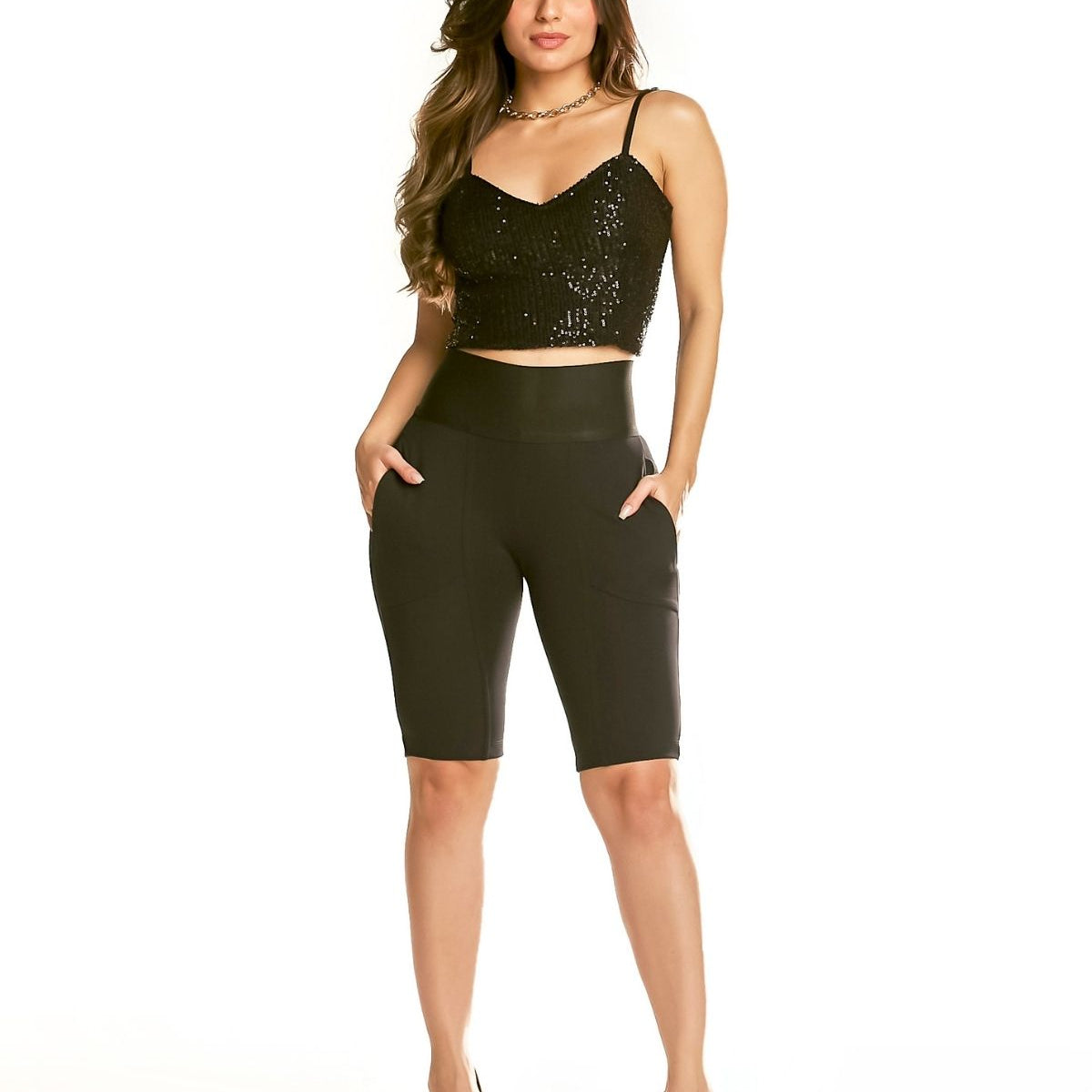 Bike Short Modelador Bolso Faca Afina Cintura Fittform