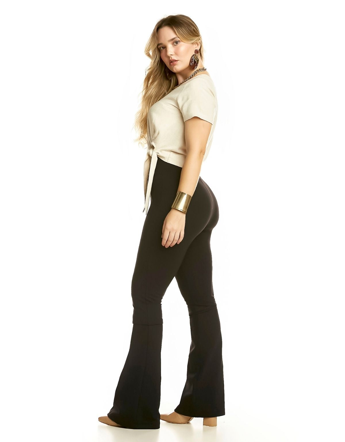 Kit com 2 Calças Modeladoras Flare e Skinny