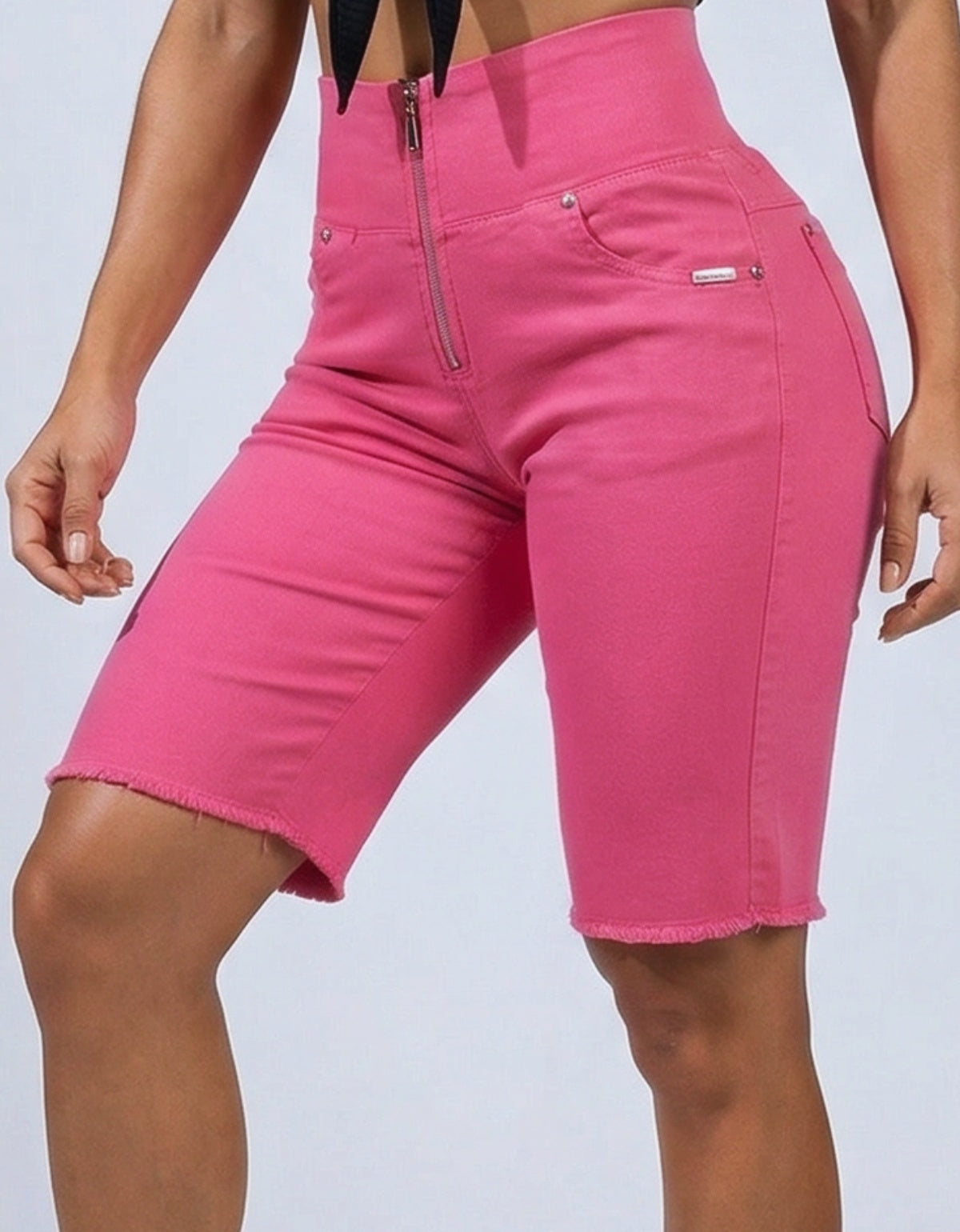 Bermuda Modeladora Afina Cintura Jeans Jords Color