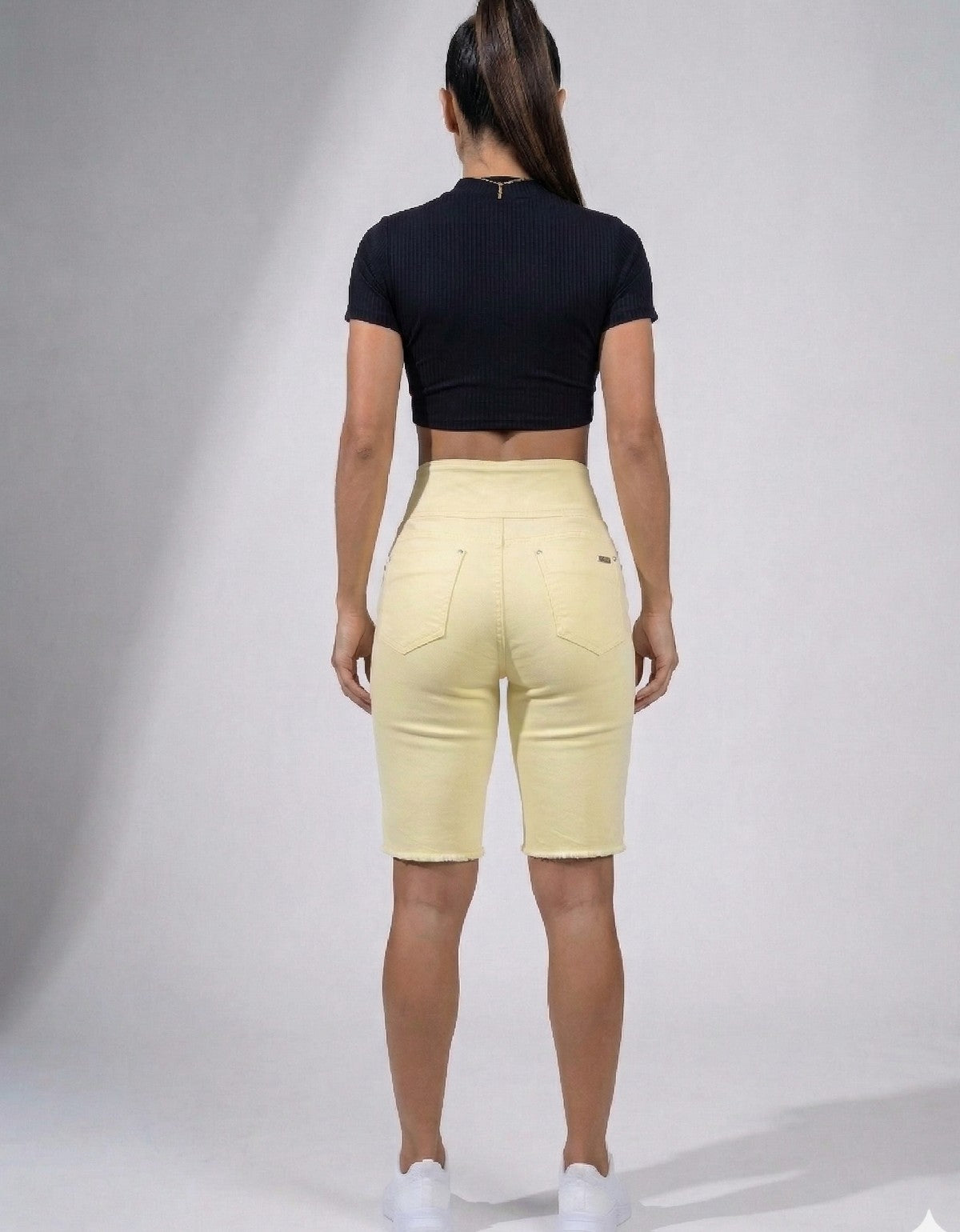Bermuda Modeladora Afina Cintura Jeans Jords Color
