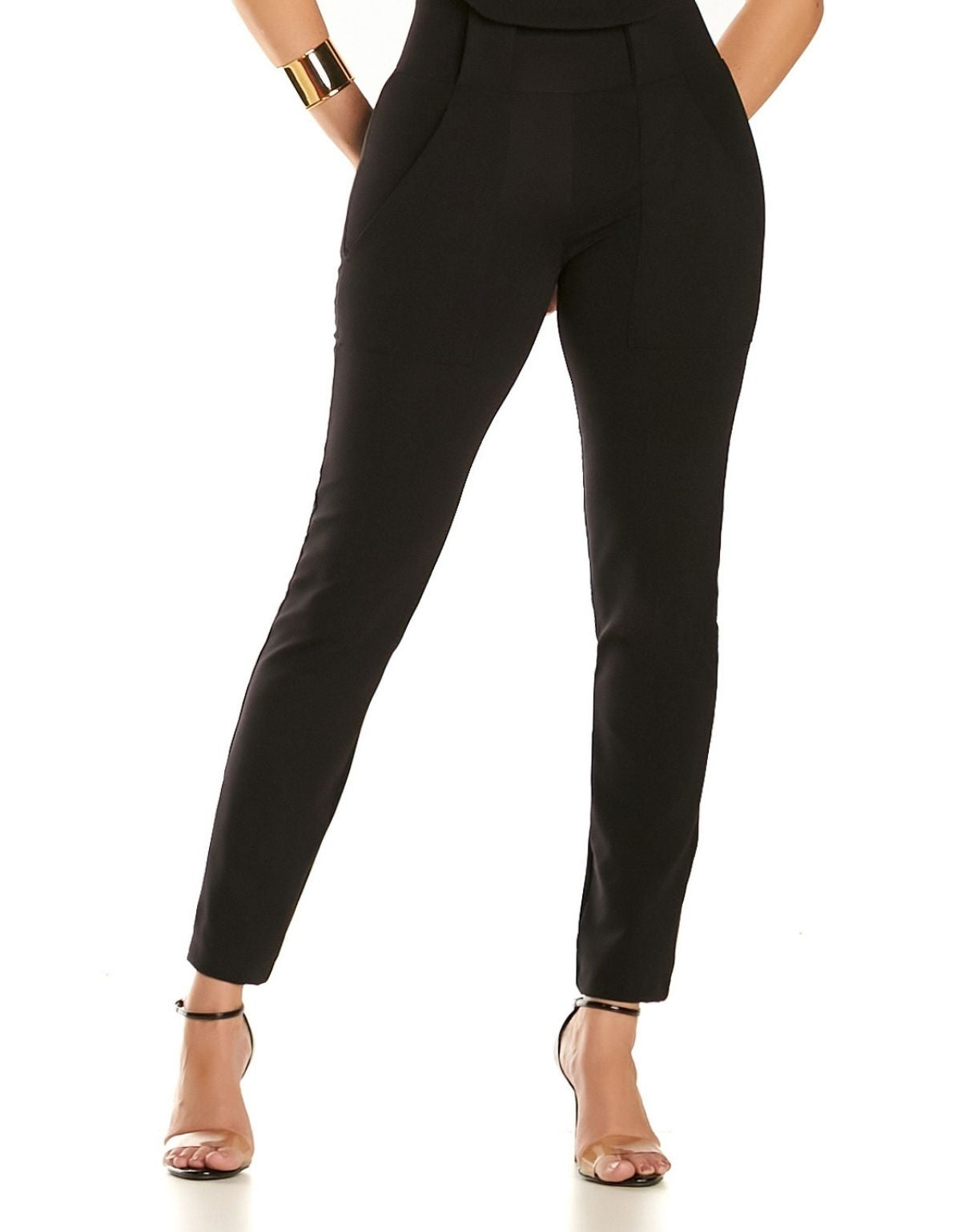 Calça Modeladora Afina Cintura Cós Presilha