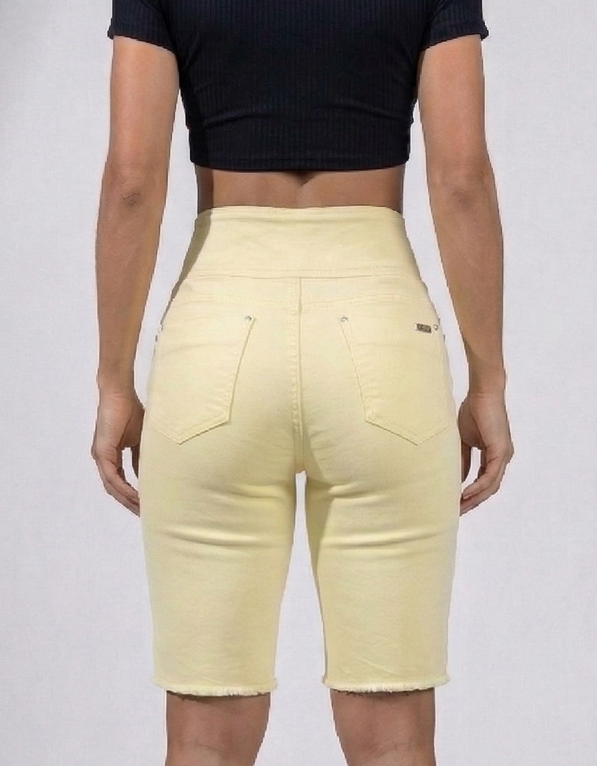 Bermuda Modeladora Afina Cintura Jeans Jords Color