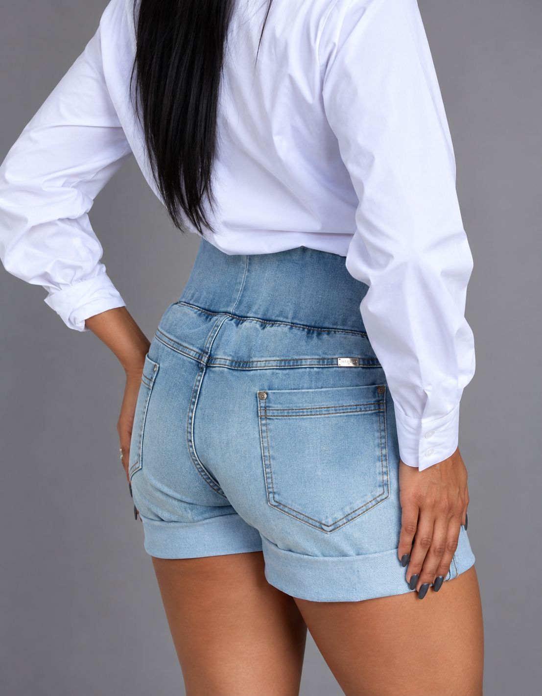 Short Modeladora Afina Cintura Jeans Store