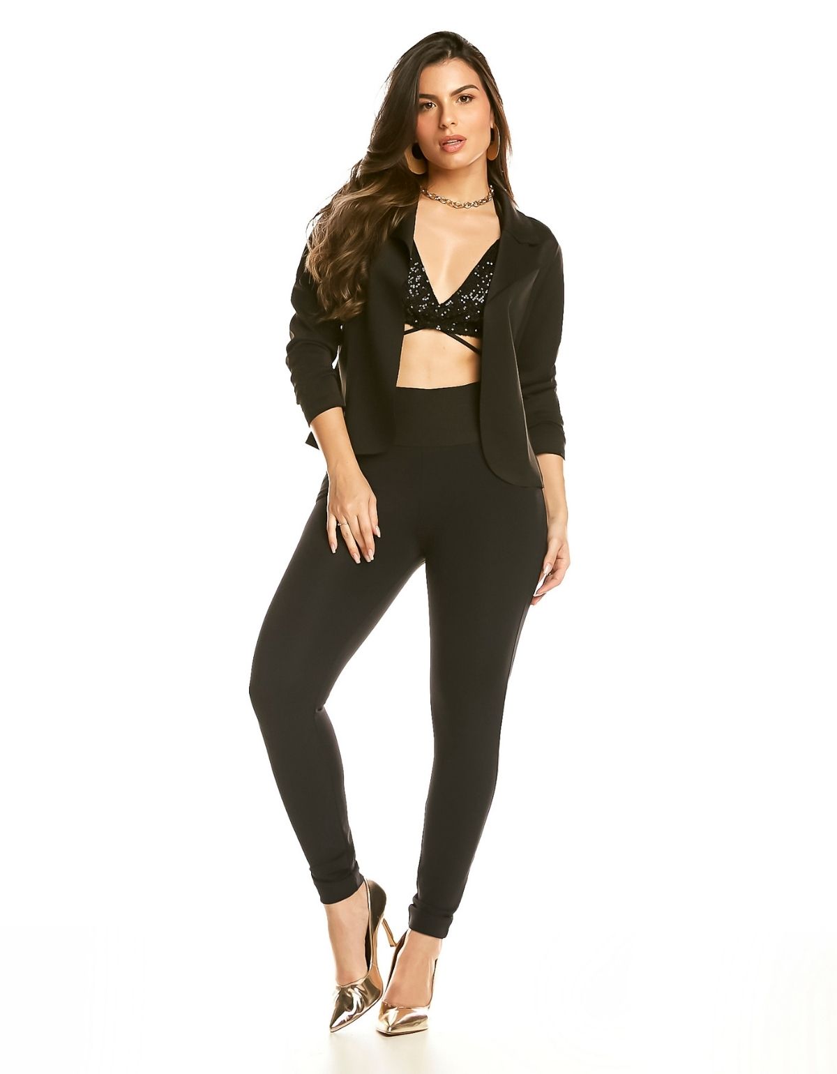 Calça Ultra Modeladora Afina Cintura Fittform Bolso Faca
