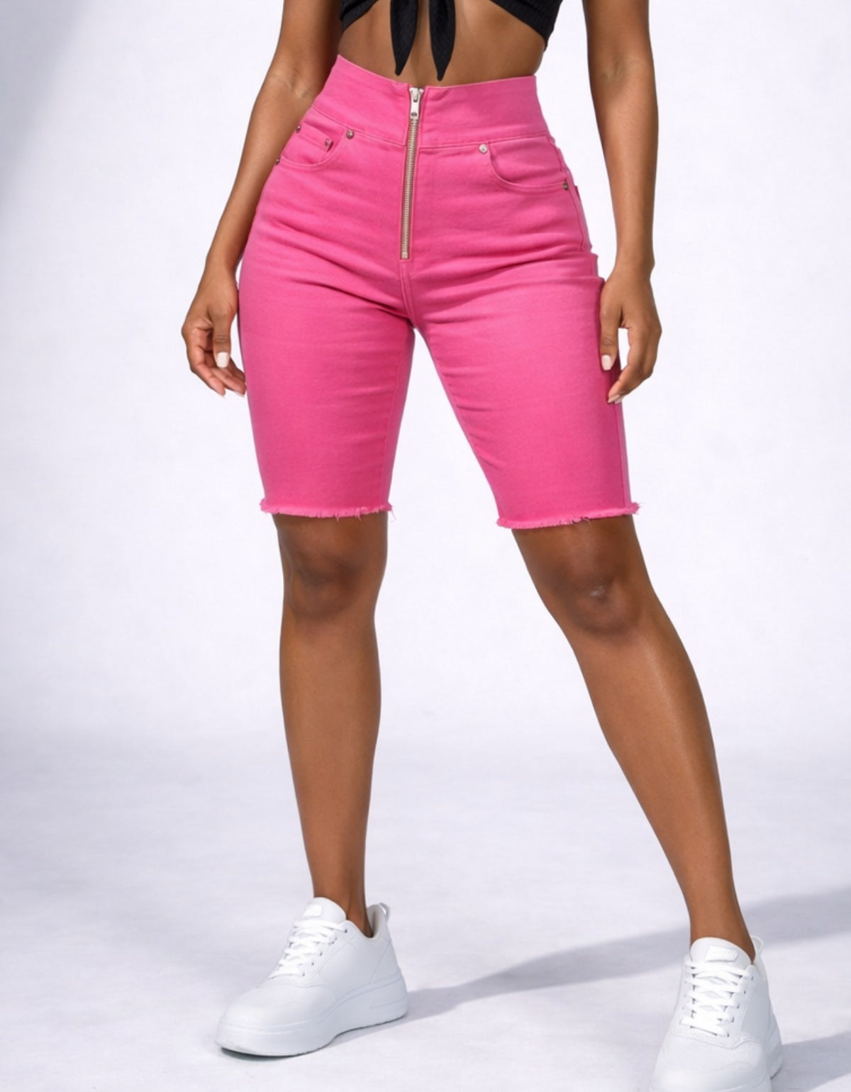 Bermuda Modeladora Afina Cintura Jeans Jords Color