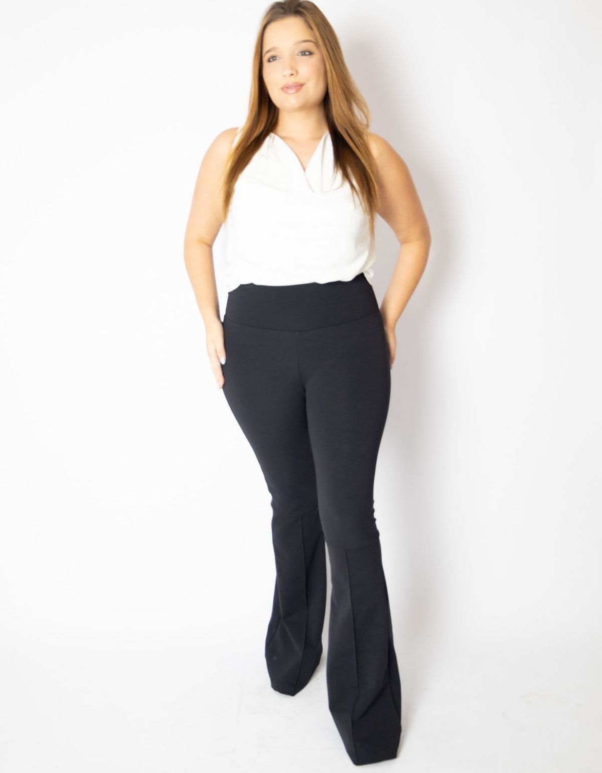 Calça Modeladora Reduz Medidas Flare Recorte