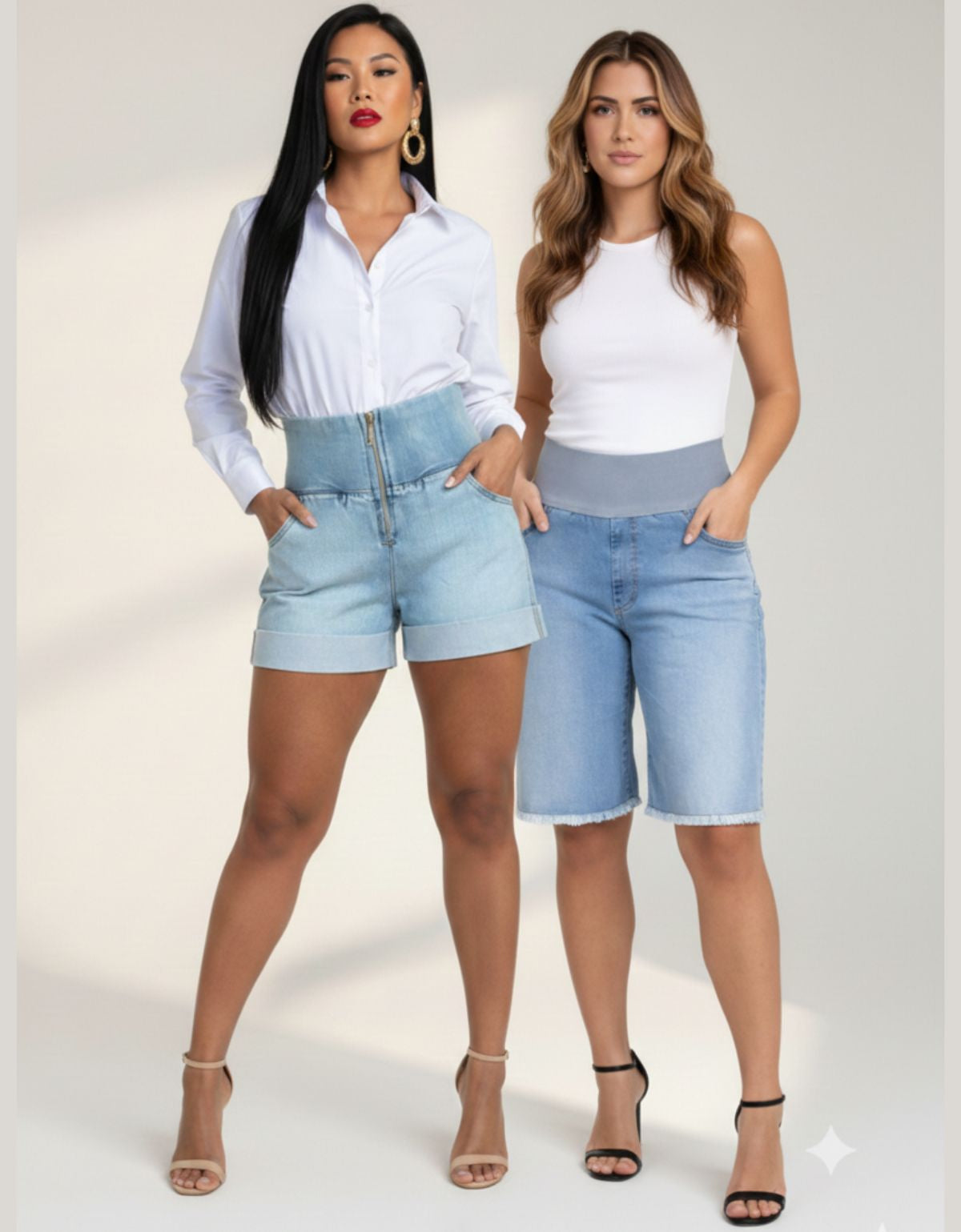 Kit Verão com 2 Peças Modeladoras Jeans + Calcinha Modeladora Grátis