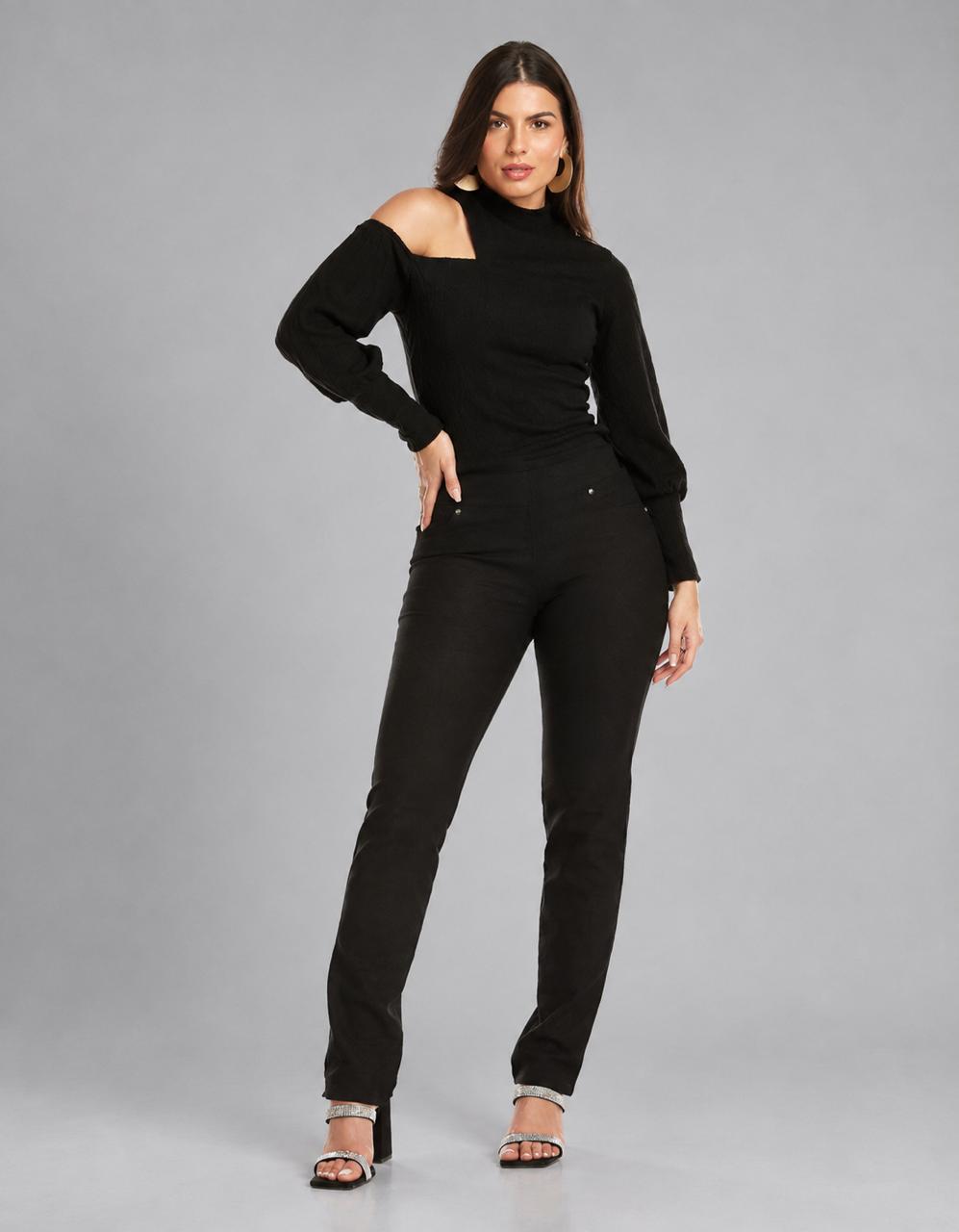 Calça Ultra Modeladora Afina Cintura Fittform Reta