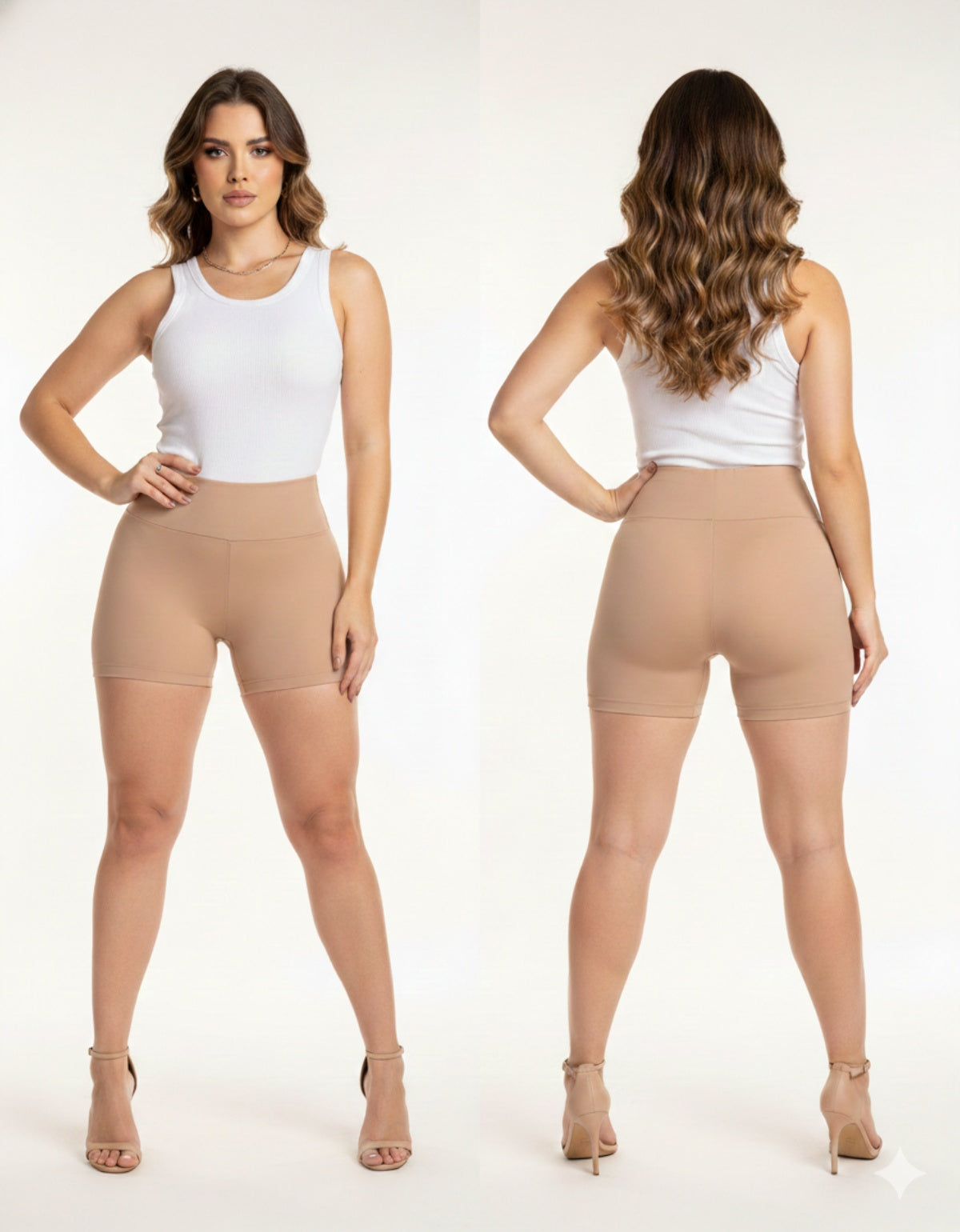 Kit com 2 Shorts Modeladores Afina Cintura